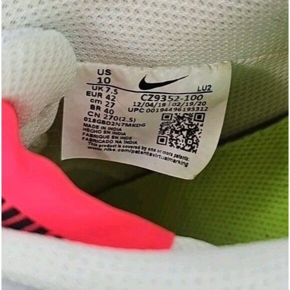 Nike Women's Court Vision LO CZ9352-100 Running Trainer Sneaker Womens Size 10 - Picture 7 of 8